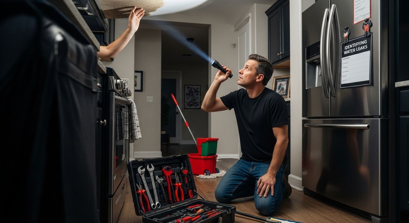 identifying water leaks home inspection