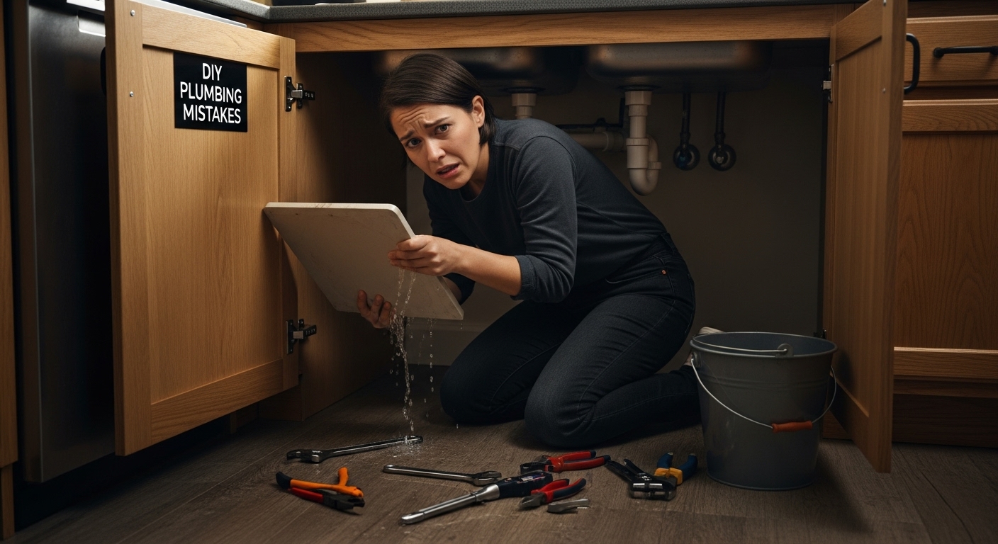 DIY plumbing mistakes homeowners