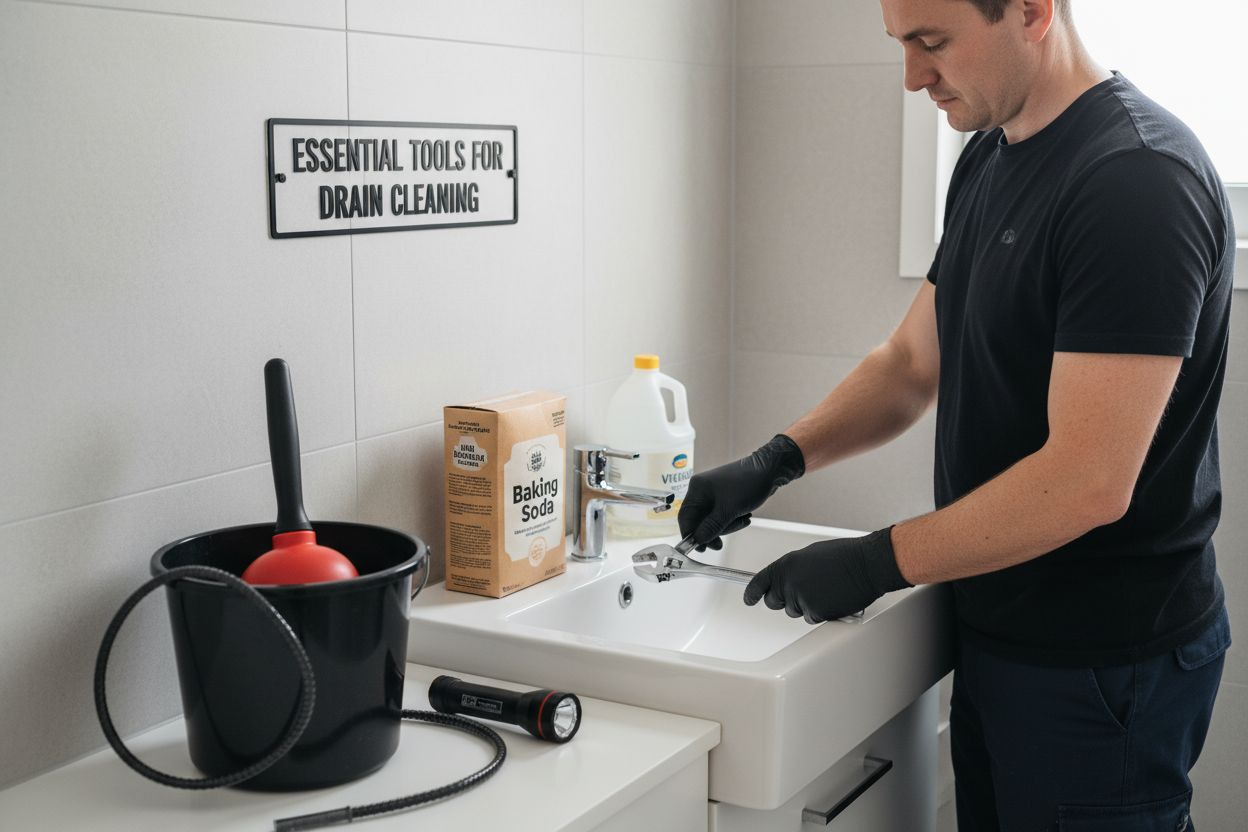 bathroom drain cleaning tools