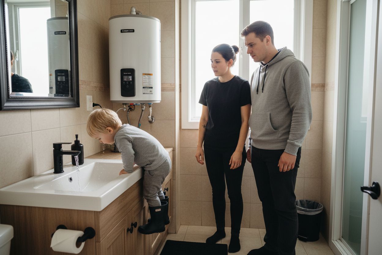 water heater warning signs