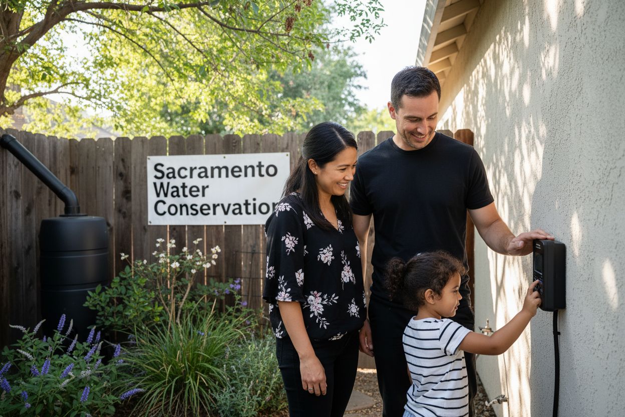 Sacramento water conservation family