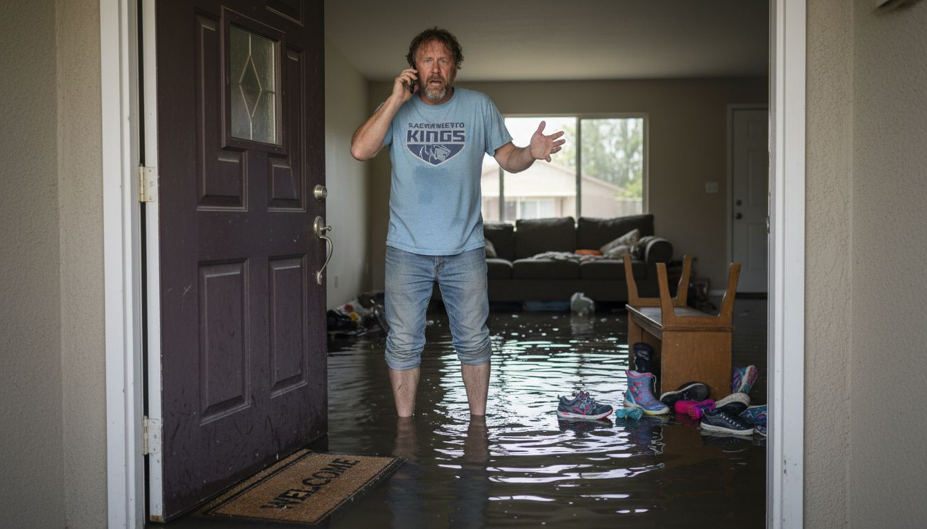 Homeowner calling for water damage help
