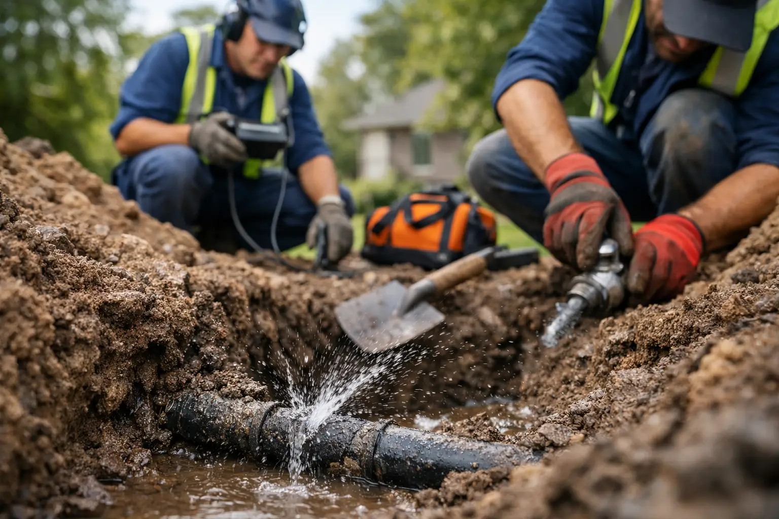 Underground Water Leak Detection and Repair