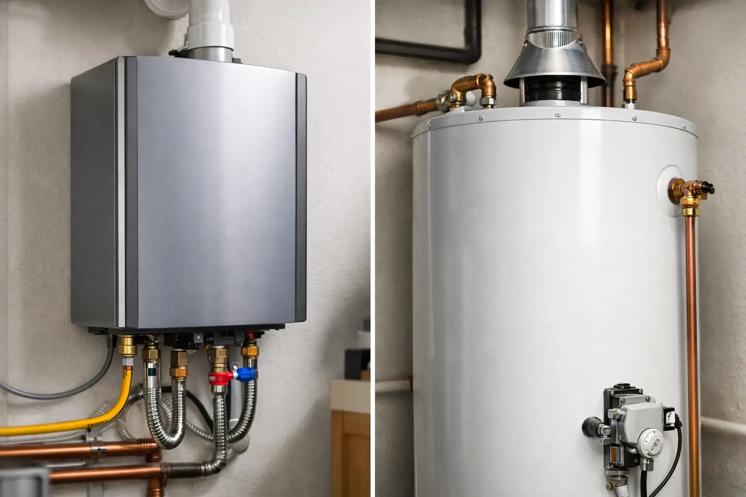 Tankless Versus Tank Water Heater