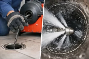 Drain Snaking Versus Hydro Jetting